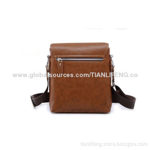 Leather messenger bag for business men